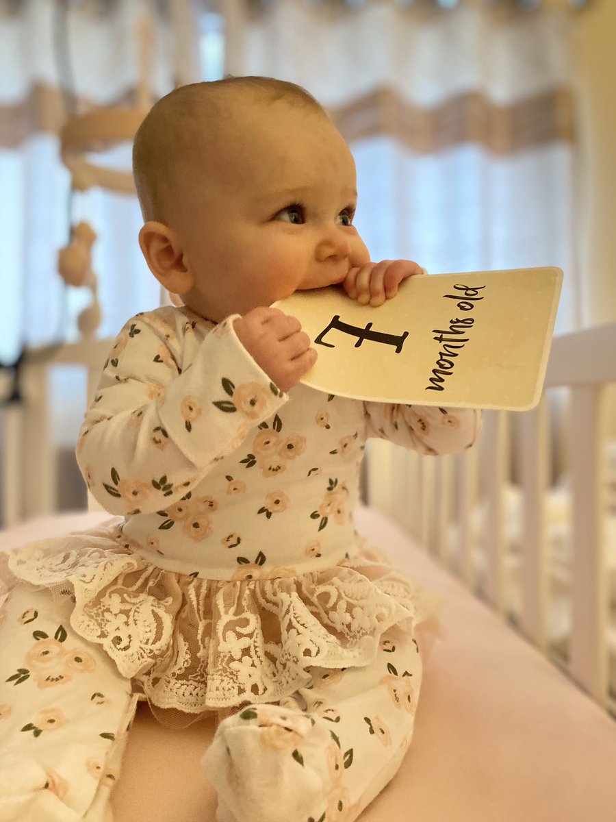 pocock_scott's tweet photo. Omg our baby is 7 months today i cant believe how perfect she is 🥰❤️❤️ #prouddad #babygirl #appleofmyeye https://t.co/D5TNpZjObw