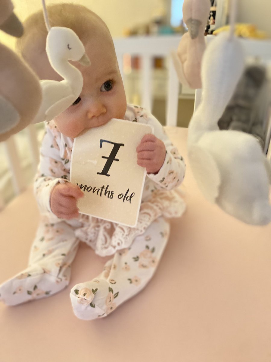 pocock_scott's tweet photo. Omg our baby is 7 months today i cant believe how perfect she is 🥰❤️❤️ #prouddad #babygirl #appleofmyeye https://t.co/D5TNpZjObw