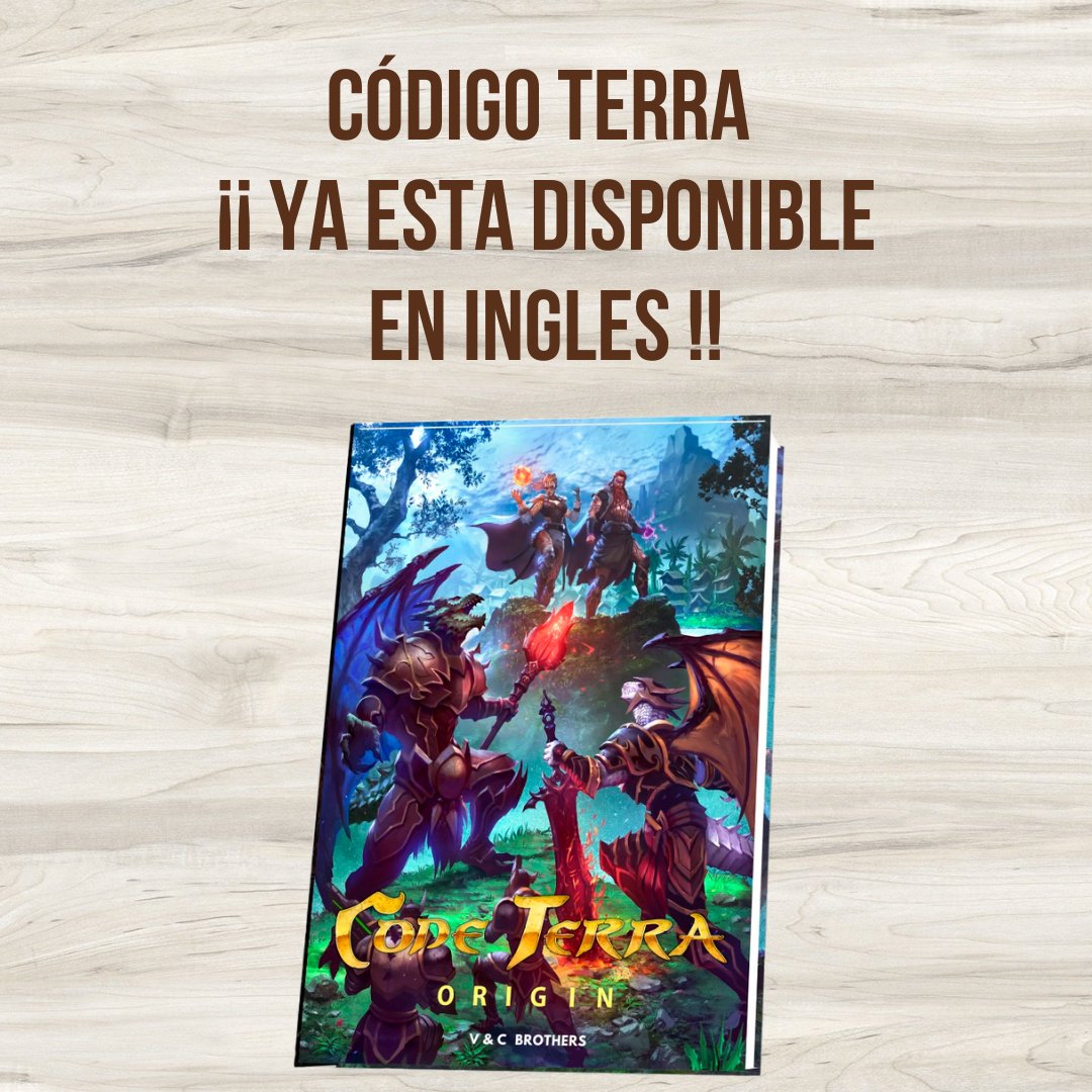 Os presentamos Code Terra Origin, la primera novela de la saga traducida al Ingles 😃📗🇺🇸
Muchas gracias a todos por vuestro apoyo, lo hemos hecho posible !!