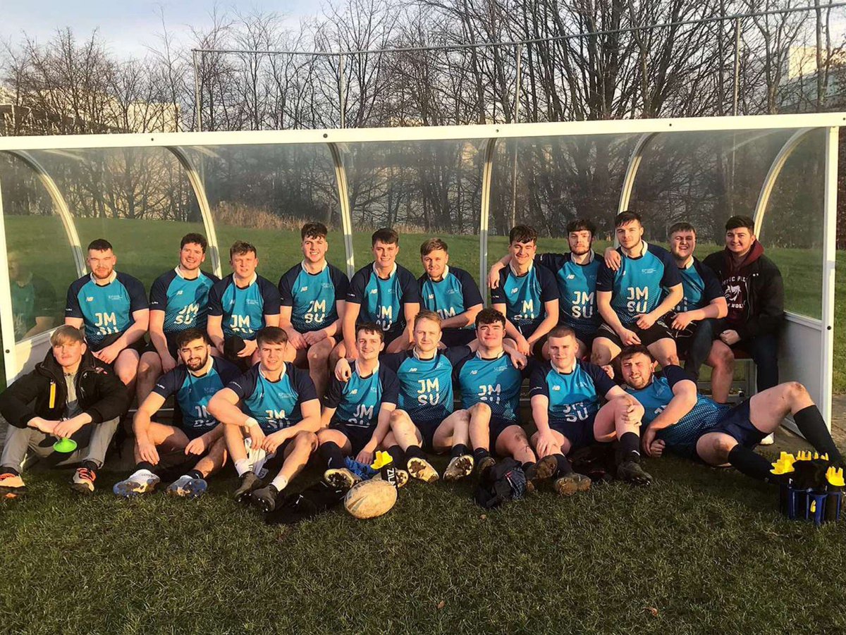 First away day of the season and a big win for the boys in blue so we will bore you with our 47th team picture 🥴. Cheers to <a href="/northumbriarl/">Northumbria University Rugby League Club</a> for the game, best showers of the year 💙🍌🏉 #UptheJohnnyMoores #BleedBlue