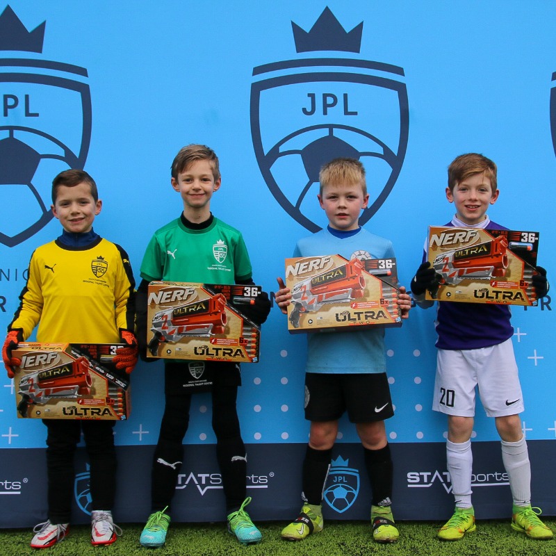 jnrpremleague's tweet photo. 🏆🔫 A player from each squad at our @statsports Winter Finals Day received a 𝗡𝗲𝗿𝗳 blaster for outstanding performance across the event. Well done to all of our winners! 

Huge thanks to our amazing league partners 𝗡𝗲𝗿𝗳 for the prizes 🤝

#NerfJPL | @Hasbro