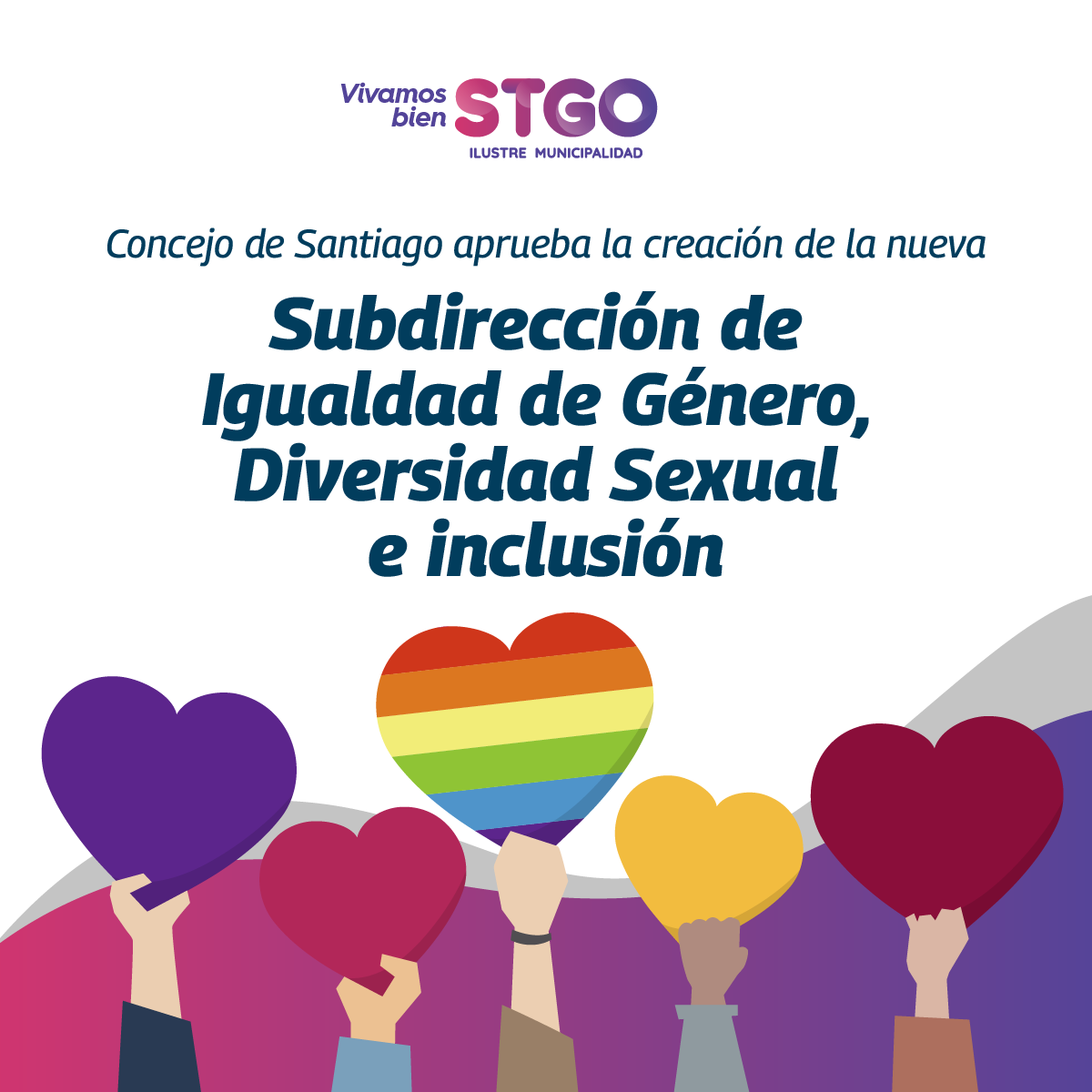 Muni_Stgo's tweet photo. Por mayoría, el #ConcejoMunicipalSTGO ha aprobado la creación de la Subdirección de Igualdad de Género, Diversidad Sexual e Inclusión. Santiago será el primer municipio de Chile en contar con un espacio institucional de esta naturaleza. (1/2) https://t.co/ji6rkdv1lK