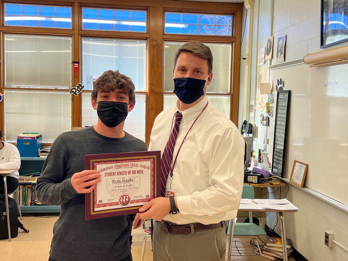 No surprise that Ryan is our Student-Athlete of the Week!!!!! Congratulations!

P.S. He also told us he is planning on beating the spring season record for the 1600. We are all rooting for you, Ryan!