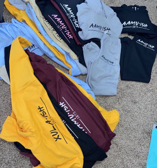 worldofyajt's tweet photo. aamu-ish crews/hoodies selling again
Cost $0.00 to retweet &amp; like 
dm if interested in ordering one, prices are $20 for crew/hoodie #aamu #AAMU #aamu23 #aamu25 #SmallBusiness https://t.co/qwRy1GJhsA