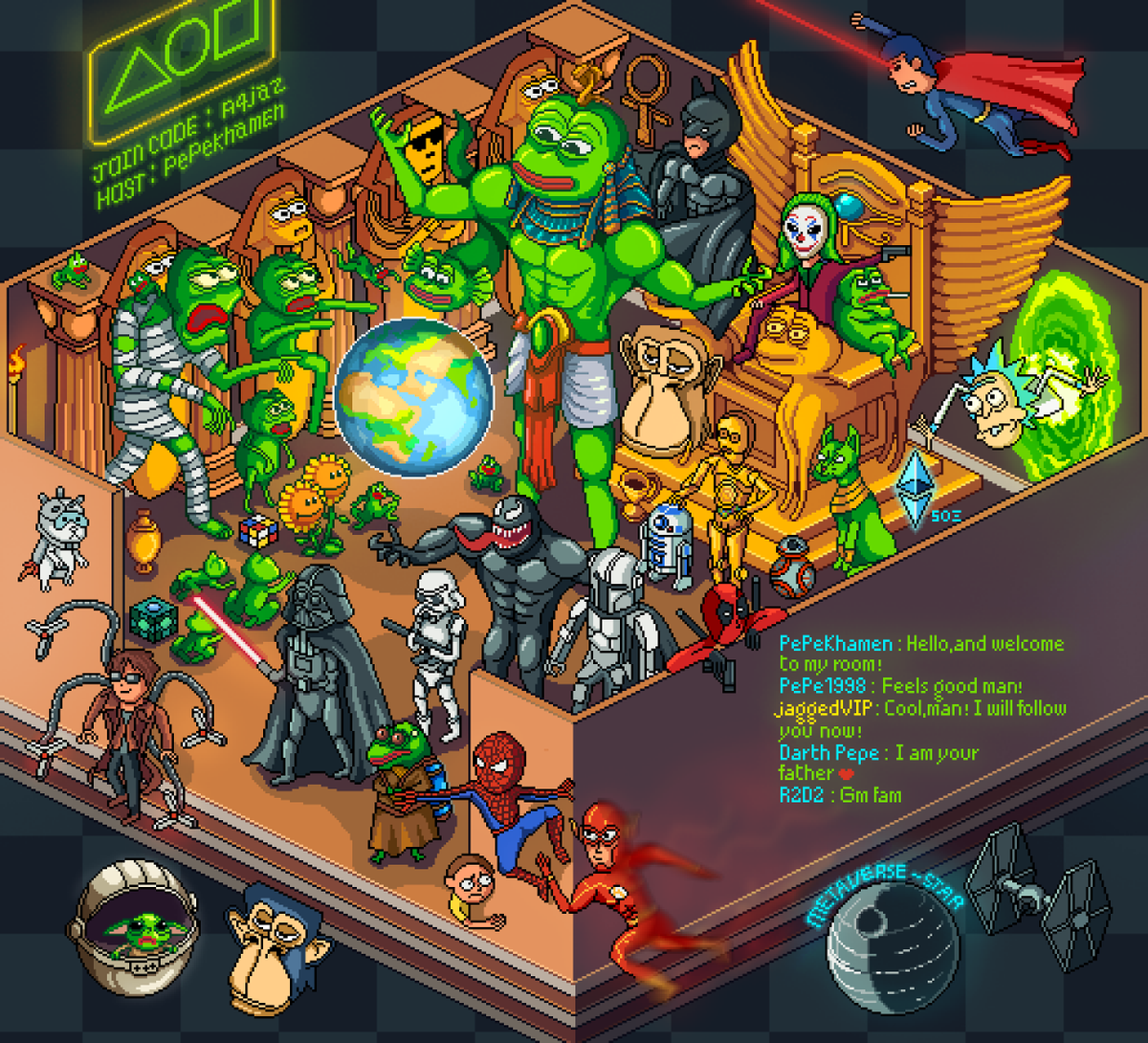 Pepe of the Metaverse took 2 weeks to place each pixel