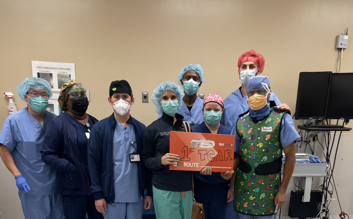 1st TCAR at HCA West! Thanks to my awesome partner and the OR team. <a href="/SilkRoadMed/">Silk Road Medical</a> <a href="/HCAhealthcare/">HCA Healthcare</a> #TransCarotidArteryRevascularization #TCAR