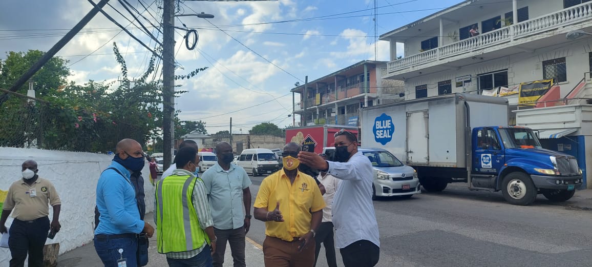 EasternJlp's tweet photo. Recently Minister of Local Government and Rural Development Desmond McKenzie and team toured the constituency. We look forward to the completion of the market, beautification of the square and the implementation of other projects.

#BuildBackStronger 
#easternhanoverja 
#mpbrown https://t.co/oRPnelfsGQ