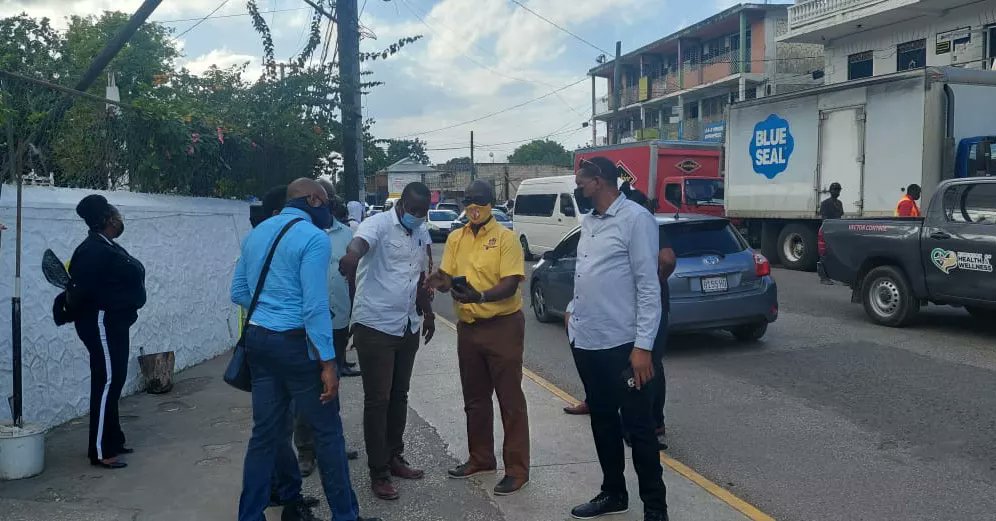 EasternJlp's tweet photo. Recently Minister of Local Government and Rural Development Desmond McKenzie and team toured the constituency. We look forward to the completion of the market, beautification of the square and the implementation of other projects.

#BuildBackStronger 
#easternhanoverja 
#mpbrown https://t.co/oRPnelfsGQ