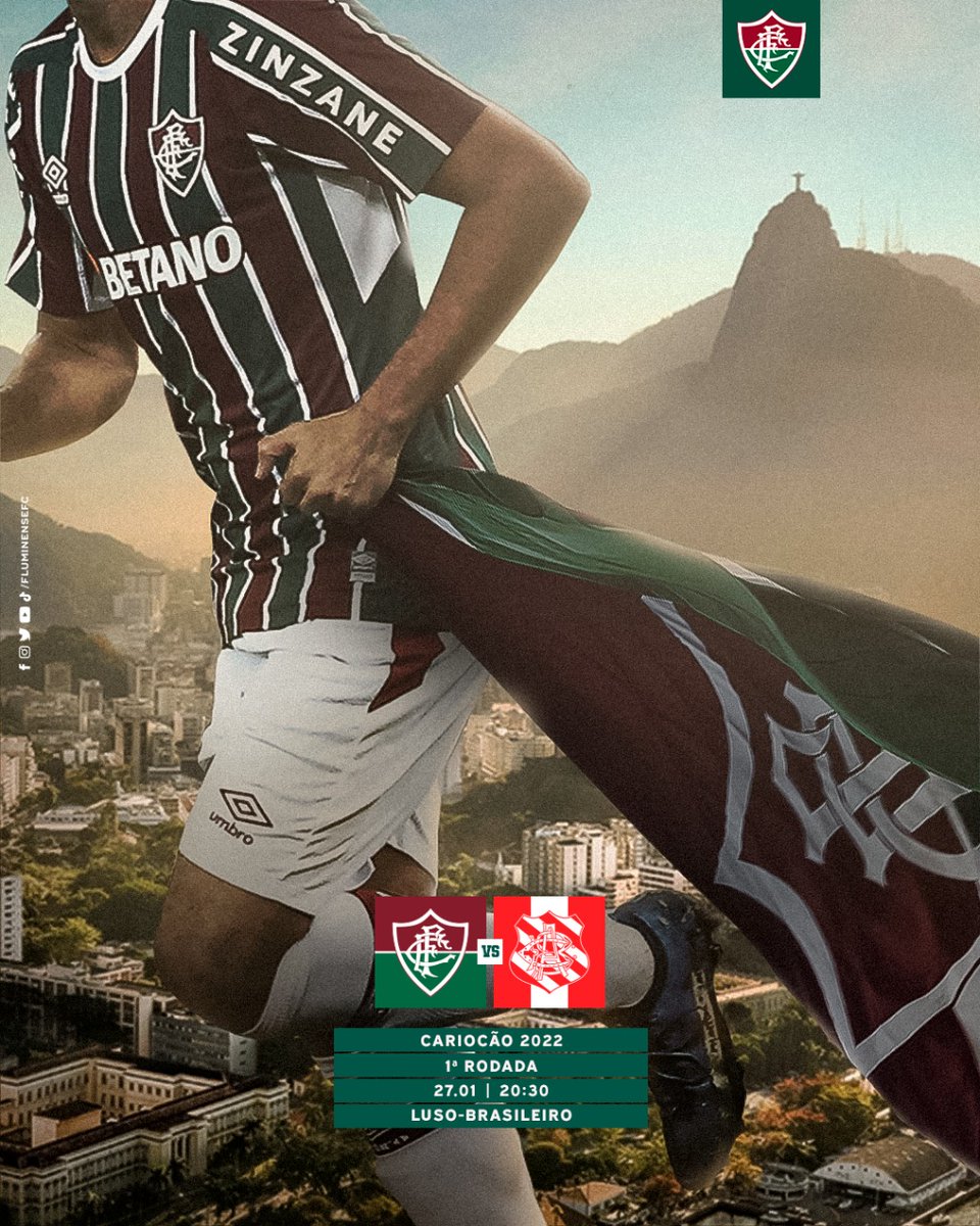 FluminenseFC's tweet photo. QUE SAUDADE QUE EU TAVA DE DIZER ISSO: É #DIADEFLU, TRICOLOR!

HOJE É DIA DA MELHOR E MAIS BONITA TORCIDA DO MUNDO REENCONTRAR O #TIMEDEGUERREIROS! VAAAMOS PRA CIMA! 🇭🇺🇭🇺🇭🇺 https://t.co/7TSjFdKqT3