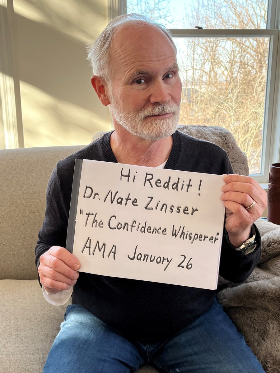 “Confidence whisperer” and author of THE CONFIDENT MIND Nate Zinsser is at <a href="/Reddit/">Reddit, Inc.</a> right now for an AMA! Head there to have all your questions about confidence answered! redd.it/sdbllx