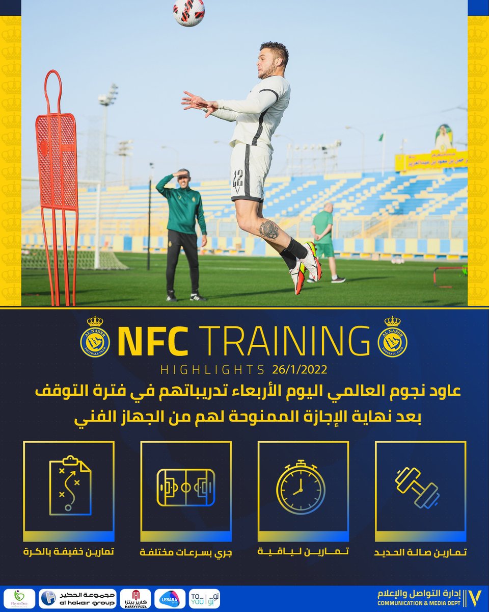 AlNassrFC's tweet photo. 📄 | عُدنـا للتدريبات 🤩 https://t.co/oWU6eg9WtK