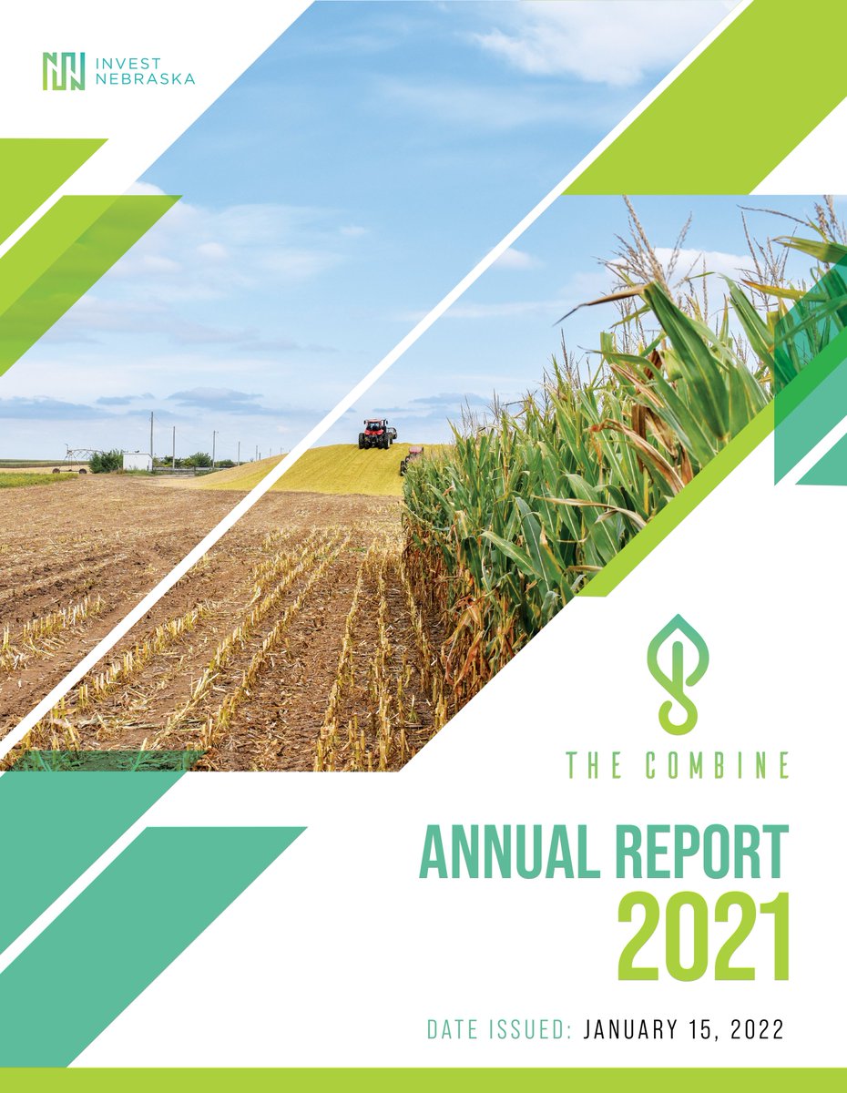 NebraskaCombine's tweet photo. The 2021 Annual Report from the Combine is now available! To see the latest Ag Tech news and activity from the Combine Incubator, click the link here --> https://t.co/qXmm9uIvgL https://t.co/vzZZGAxVJT