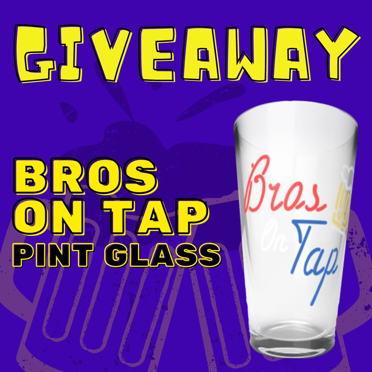 MenlyStuffPod's tweet photo. 🚨#GIVEAWAY🚨
Win a FREE Bros on Tap pint glass!

To Enter:
1. Follow @MenlyStuffPod on Twitter.
2. Retweet this tweet.
3. Winner will be announced on Wednesday, February 3. https://t.co/RJg7nFLvsp