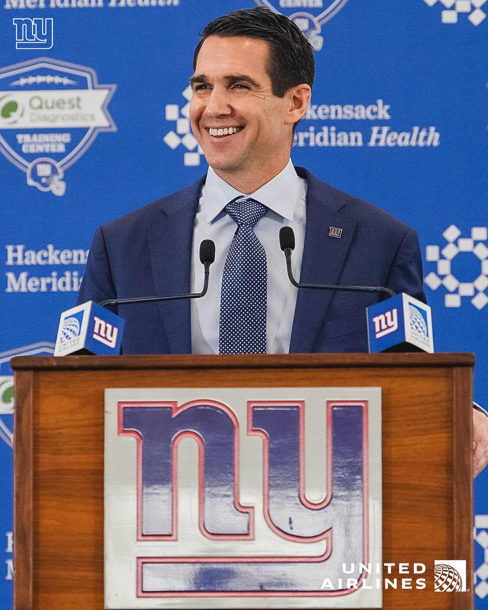 Giants's tweet photo. Welcome, Joe Schoen 😁 https://t.co/l5P0fzsMF5