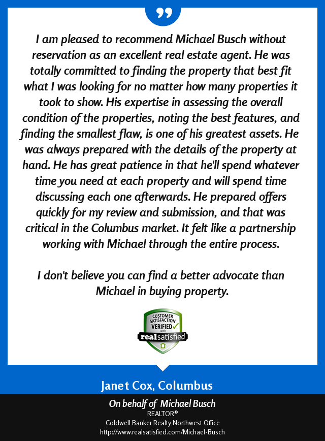michaelbusch15's tweet photo. There's nothing like a good recommendation to brighten your day. https://t.co/tIDMtIpbAa via @realsatisfied https://t.co/ELJMMJKYWf