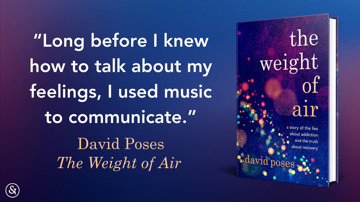 Sandra Jonas Publishing (@sjonasbooks) on Twitter photo #Music plays an important role in The Weight of Air, <a href="/Davidthekick/">david poses</a>’s true story about #mentalhealth, addiction, and recovery.
🎵 Bonus! David made a soundtrack on Apple Music. LISTEN HERE: music.apple.com/us/playlist/th….
#addiction #recovery #harmreduction #wedorecover #Music plays an important role in The Weight of Air, <a href="/Davidthekick/">david poses</a>’s true story about #mentalhealth, addiction, and recovery.
🎵 Bonus! David made a soundtrack on Apple Music. LISTEN HERE: music.apple.com/us/playlist/th….
#addiction #recovery #harmreduction #wedorecover