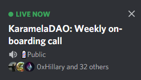 We just had our first on-boarding call!