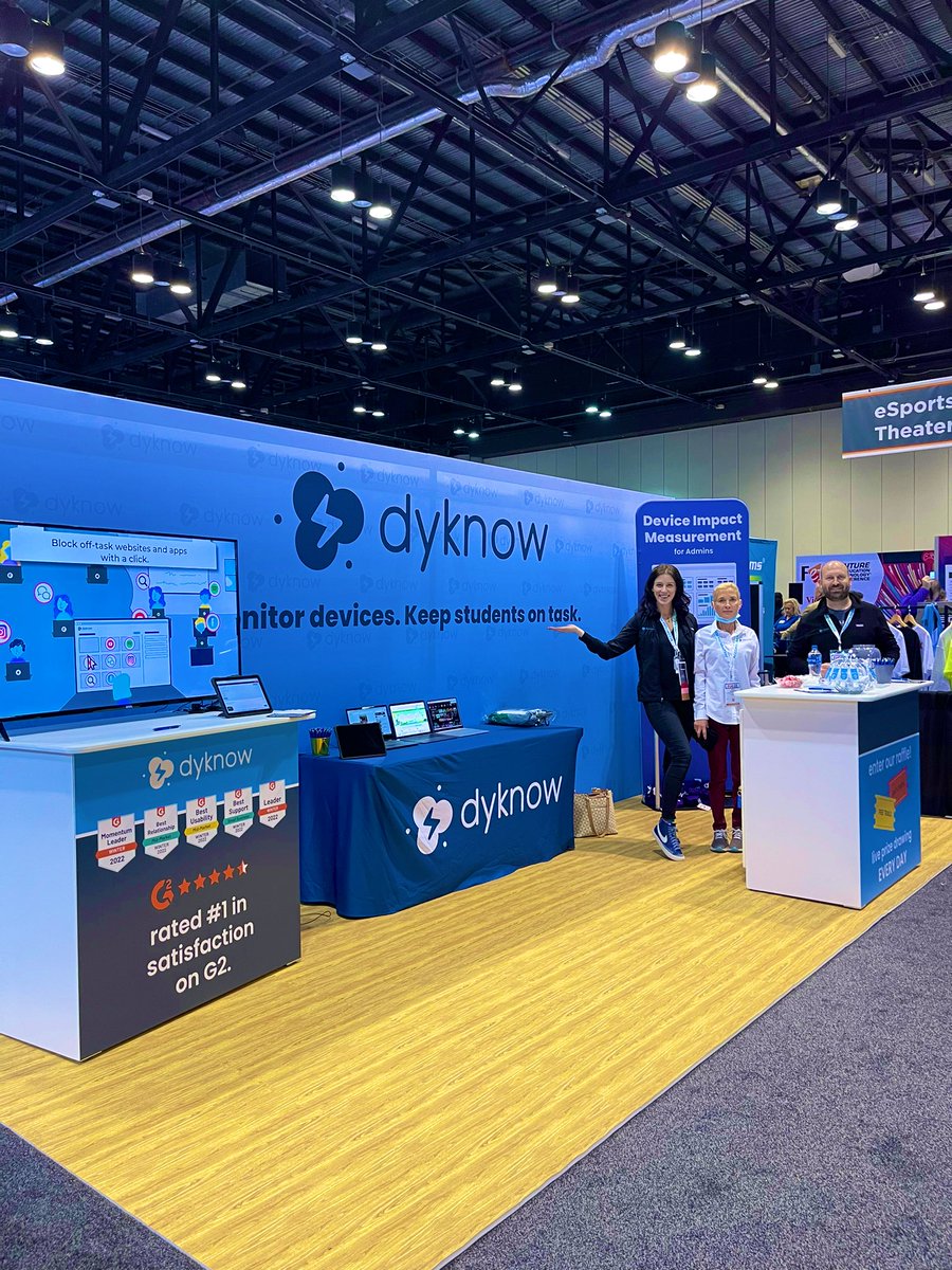 We’re at #FETC22!

Come visit Dyknow at Booth 4141 and get entered to win our raffle. 🎉