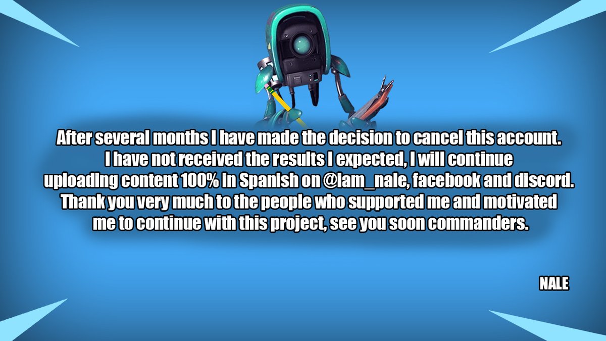 Fortnite STW News - NALE tweet media