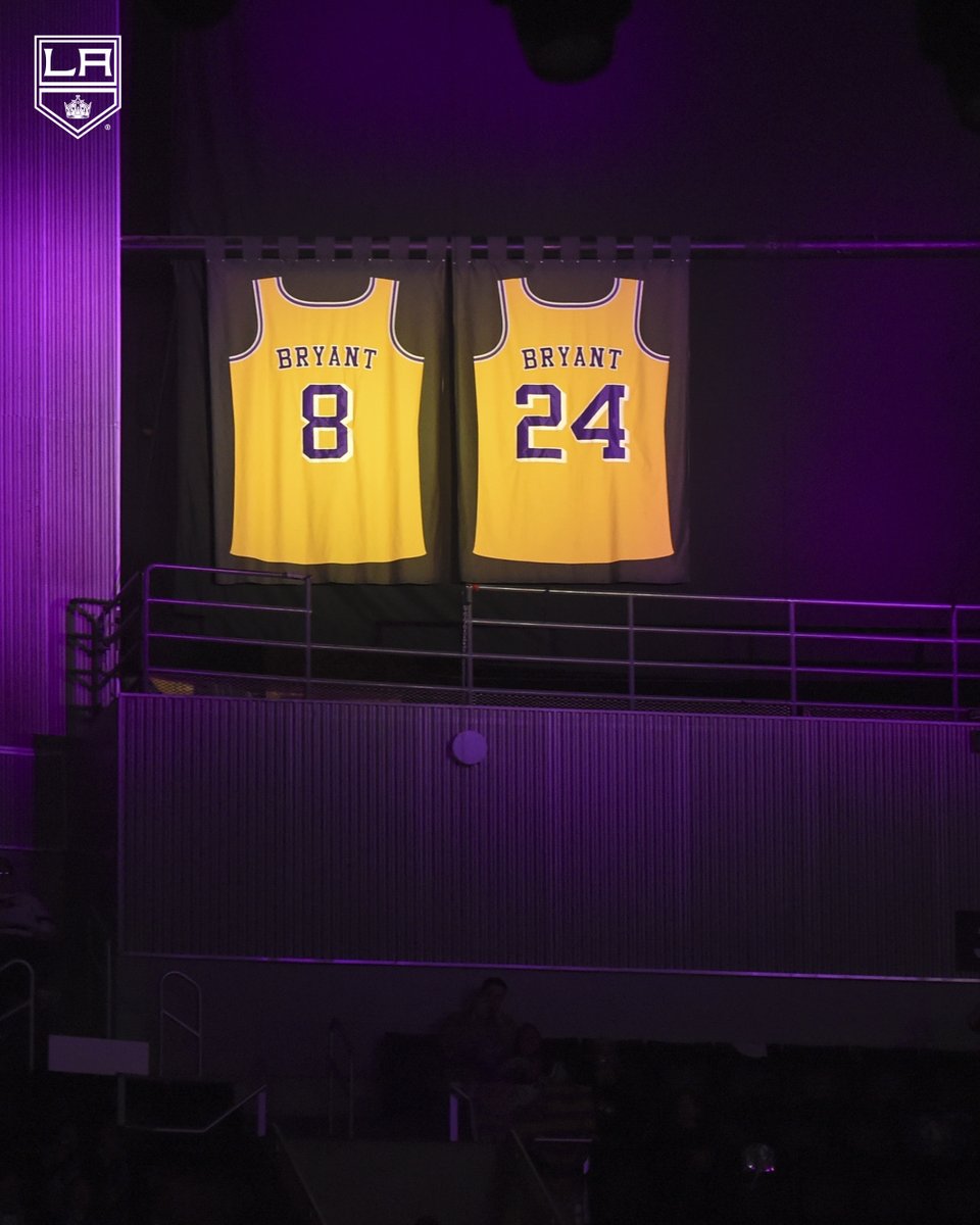 LAKings's tweet photo. Two years ago today, we lost a legend. 

Rest in peace, Kobe Bryant. 💛 💜 https://t.co/xmi0a6WAzG