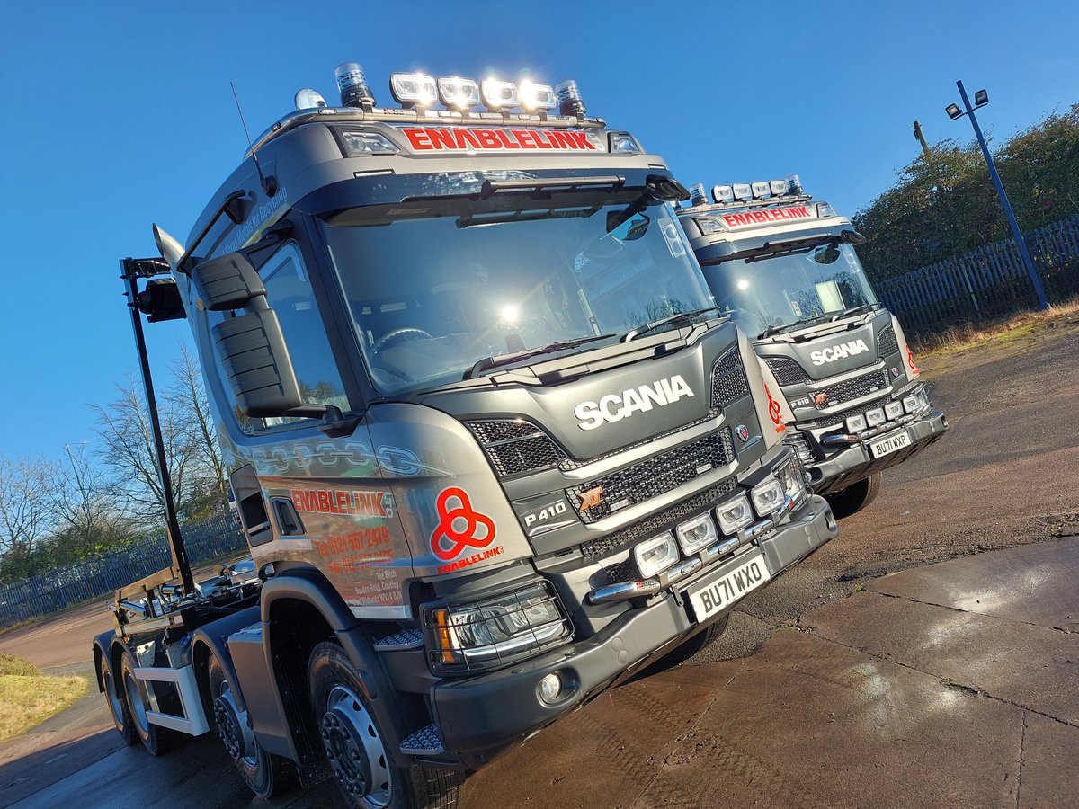 keltruck's tweet photo. Two new @EnablelinkLtd #ScaniaXT P410 #hookloaders #SuppliedByKeltruck.
#Enablelink #MTTransport #Coseley #Bilston #BlackCountry #WestMidlands #WestMids #WV14 #England ๐ด๓ ง๓ ข๓ ฅ๓ ฎ๓ ง๓ ฟ https://t.co/pzAz3NiHbT
๐๐ป @TonyBiddlestone
#ScaniaTough
#Scania sales: https://t.co/1PS9MXnyNX https://t.co/csLdLcx2ZD