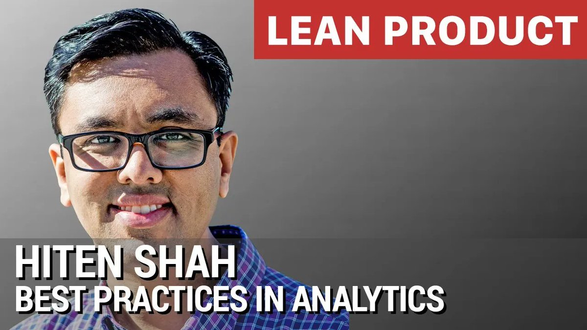 danolsen's tweet image. Catch this video of @hnshah's talk on Best Practices in Analytics from @LeanProdMeetup: buff.ly/2NhKhgm. Check out my #YouTube channel to be notified of new videos from other top #leanstartup #analytics speakers: buff.ly/2NskTkQ