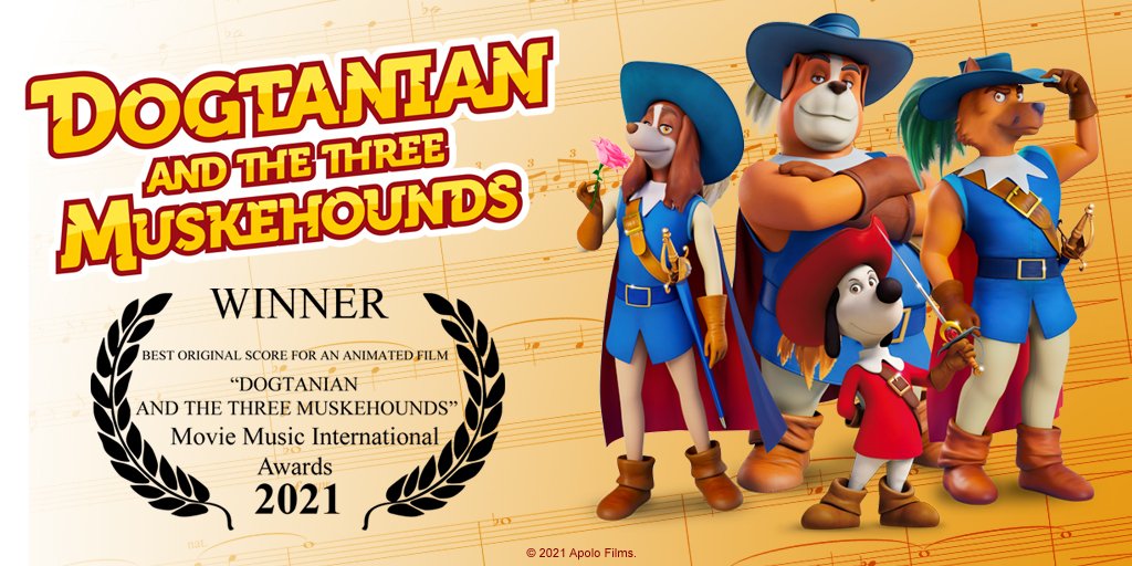 FilmsApolo's tweet image. Proud to share this great award with all of you.
#OneForAll and #AllForOne ⚔️⚔️⚔️⚔️

#moviemusicinternationalawards #BSO #bandasonora #music #musica #Cine #cinema #Movie #peliculas #animacion #animation #3danimation #television #radio #digital #premios #awards