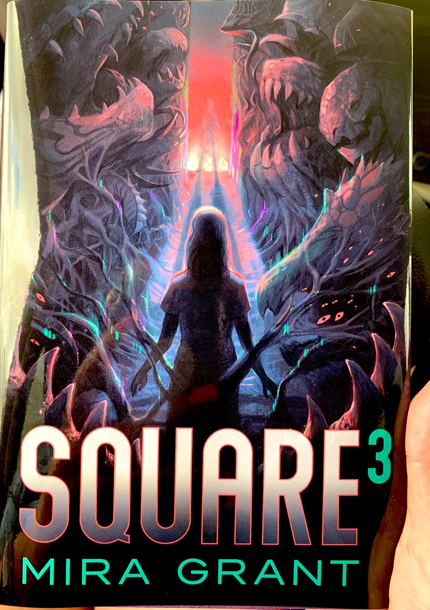 Tigger0503's tweet photo. When you get a limited edition book from your favorite author on a day you know you’ll be sitting around waiting 🥳 @seananmcguire thanks for ensuring I will NOT be bored today! #square3 https://t.co/UUMmsvya23