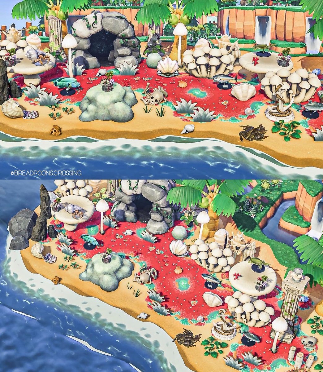 breadpoons's tweet photo. Corral reef realness 🐠🏝🐚

#ACNHDesign #AnimalCrossing #ACNH #AnimalCrossingNewHorizons https://t.co/RuKGah2zfj