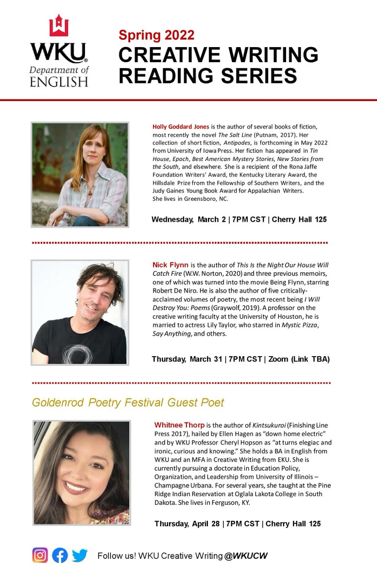 WKU English Department tweet media