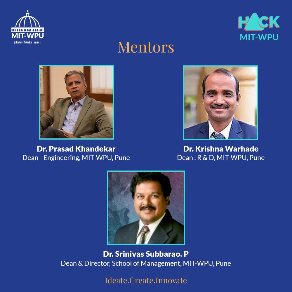 MITWPUOfficial's tweet photo. Dignitaries from the Online Valedictory Session of MIT-WPU’s Innovation Hackathon 2022 that took place Tuesday, 25th January 2022.
#Hackmitwpu #hackathon #mitwpu #startup https://t.co/AxUVEaiNYd