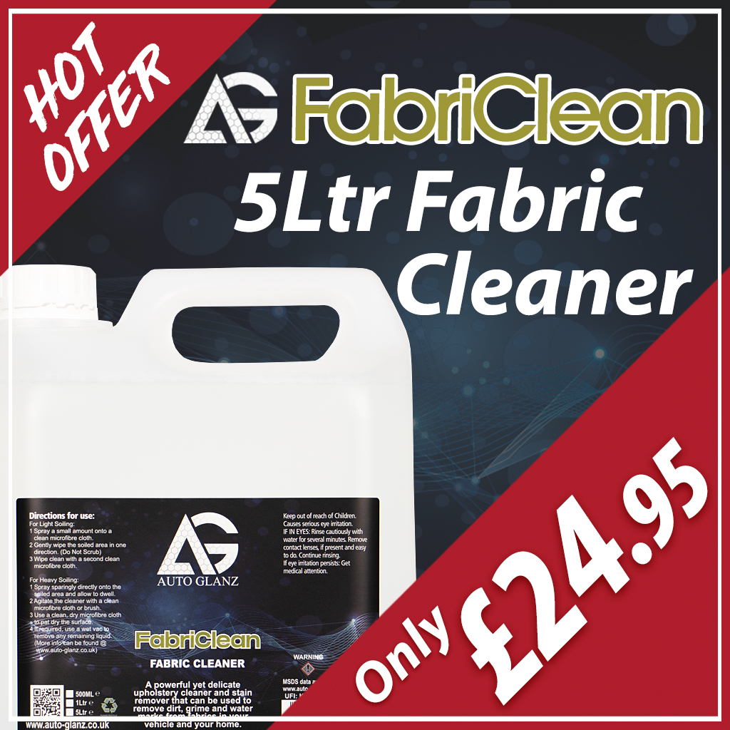 CountyDetailing's tweet image. AutoGlanz FabriClean is a powerful yet delicate upholstery cleaner and stain remover that can be used to remove dirt, grime, and watermarks from fabrics in your vehicle and home. #FabricCleaner #CleanFabrics #CleanSpillages

countydetailingsupplies.co.uk/product/autogl…