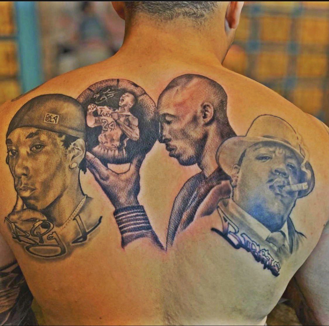 MuscleMemory__'s tweet image. Black Portrait Tattoos. 

#tattoodesign #INK #Inkedmagazine #art #portrait #KobeBryant #Kobe #MambaForever #hiphop #BlackTwitter #artist #BlackMamba