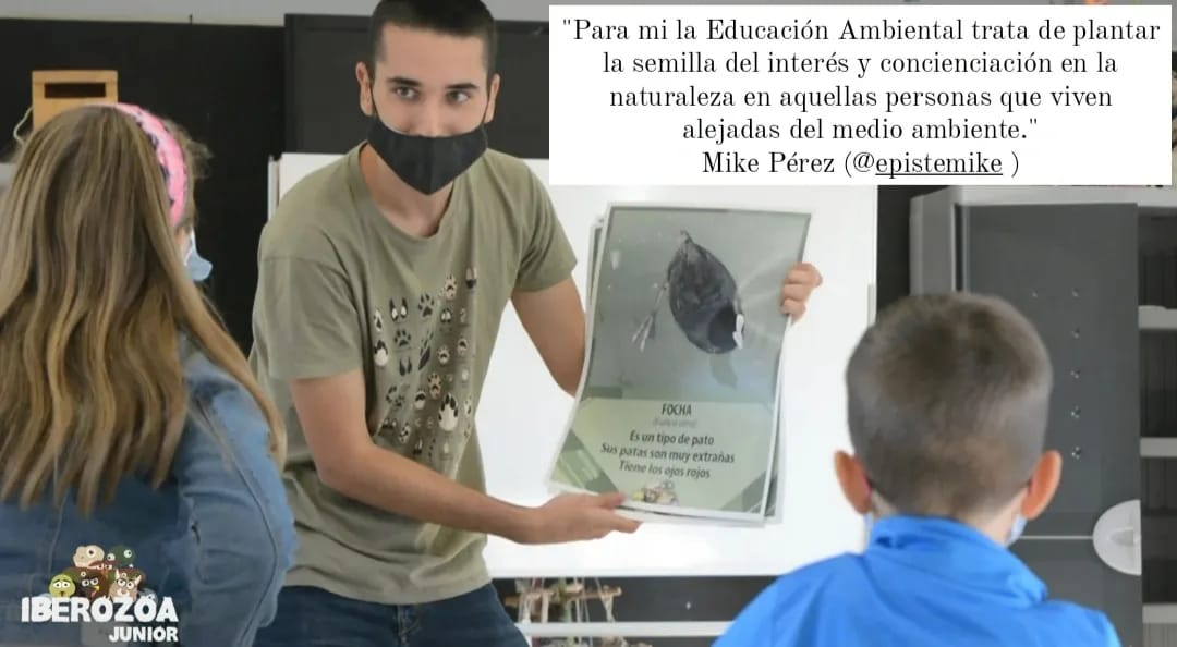 Iberozoajunior's tweet photo. 🦈🦅 Día de la Educación Ambiental 🦎🦡

Para celebrar este día queremos compartir lo que significa para nosotros esta labor. 🍃

Os dejamos algunas reflexiones de distintos miembros del equipo de Iberozoa Junior. 📝 https://t.co/0LHPy2ZsDm