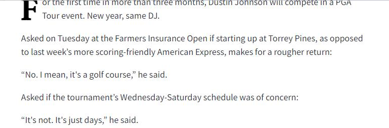 MidwestGolfJake's tweet photo. Dustin Johnson, National Treasure https://t.co/kKLoJw5sdq