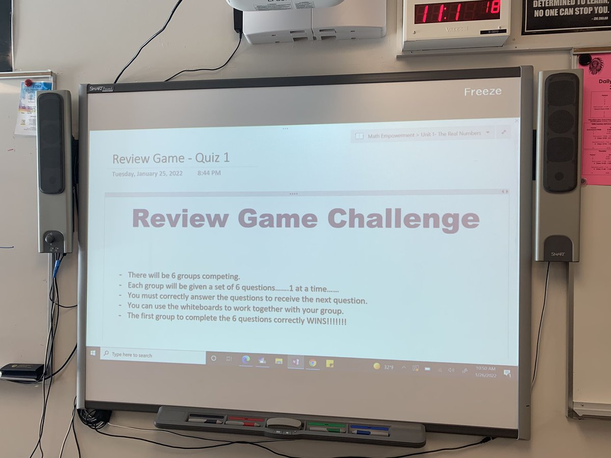 anneksmith's tweet photo. Instructional rounds looking at structures that lead to student success- although quiet at first, they quickly realized by ALL participating, their group was more successful. Even if that meant solving the problem more than once . #gameify #groupreview #prepandplan @ahswarriors https://t.co/BrAdFc6H6s