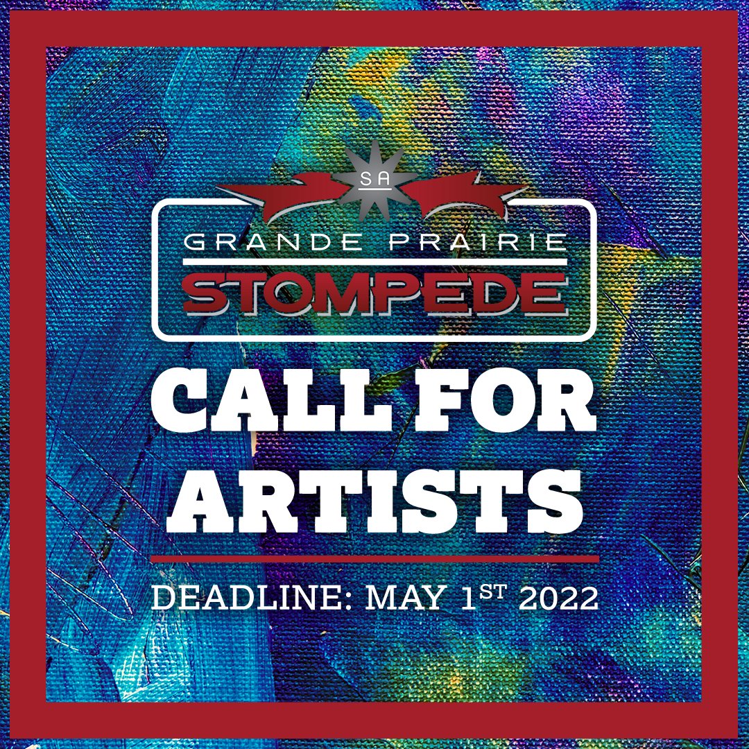 GPstompede's tweet image. We're proud to announce our 2022 CALL FOR ARTISTS to showcase the wonderful talent of the Peace Region! We have multiple contests with thousands of dollars up for grabs 🤠

Learn more about the themes and details on our website:

gpstompede.com/gp-stompede/ar…

#GPStompede #PeaceRegion