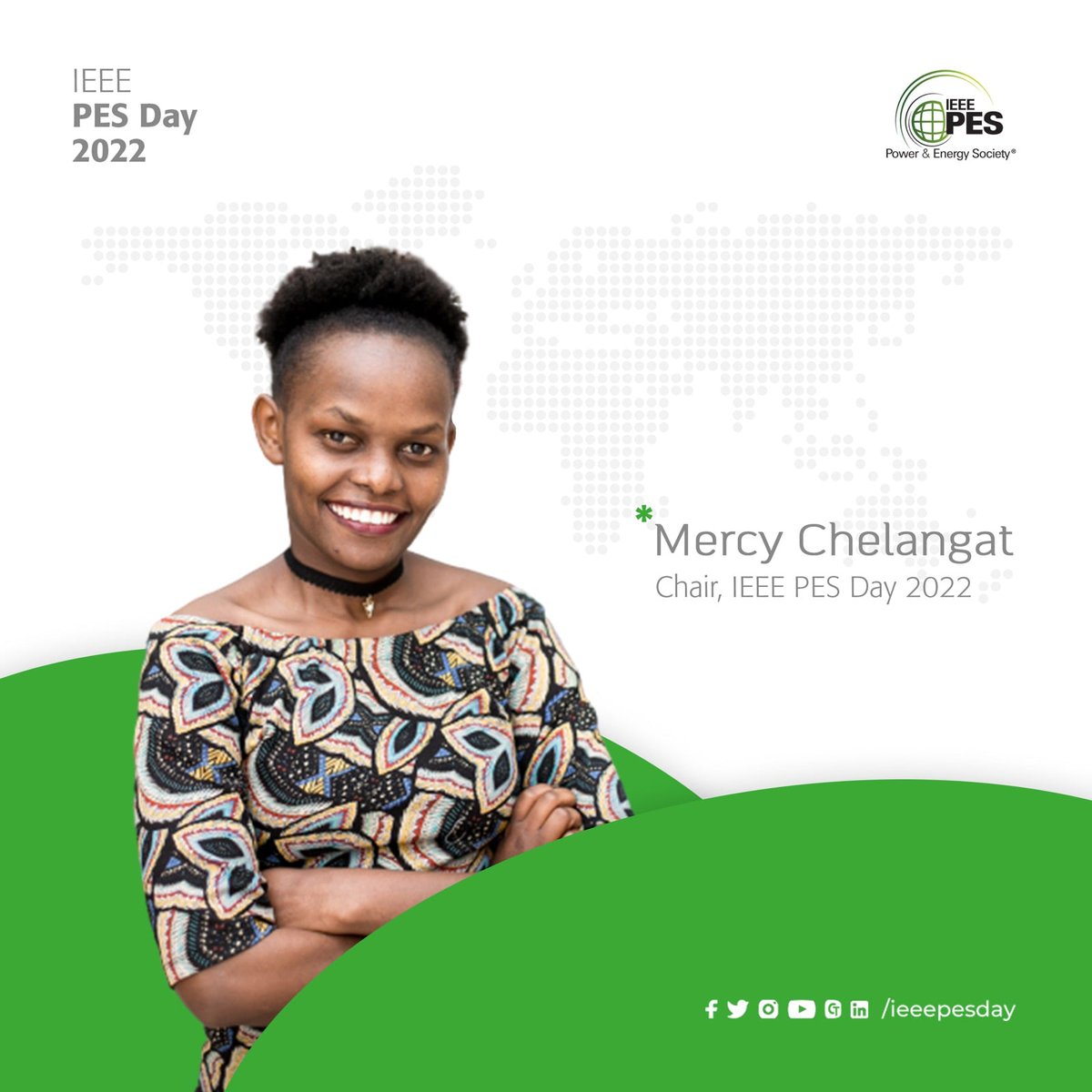 IEEE PES Day (@ieeepesday) on Twitter photo <a href="/ieee_pes/">IEEE Power & Energy Society</a> has always inspired, recognized and supported young leaders. We are excited to welcome and give our support to a fellow engineer Mercy Chelangat from Kenya <a href="/chelah_reez/">Chelangat K.</a> as she is appointed the chair of PES Day 2022. #IEEEPESDay #IEEEPES #MorePowerToTheFuture <a href="/ieee_pes/">IEEE Power & Energy Society</a> has always inspired, recognized and supported young leaders. We are excited to welcome and give our support to a fellow engineer Mercy Chelangat from Kenya <a href="/chelah_reez/">Chelangat K.</a> as she is appointed the chair of PES Day 2022. #IEEEPESDay #IEEEPES #MorePowerToTheFuture