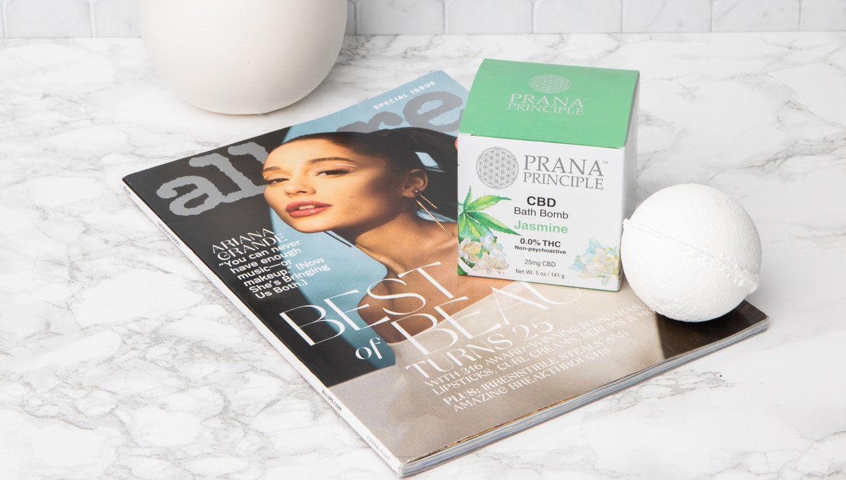 PranaPrinciple's tweet photo. Have you seen our #CBD bath bomb in Allure? 👀⁠
⁠
Our #bathbombs are made with broad spectrum hemp, essential oils and jasmine leaves. They are the perfect way to unwind on a cold winter night.⁠

Buy online now: https://t.co/Tn9rg0DV6s. https://t.co/KOPR8mgOpY