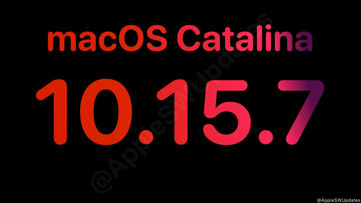 iSWUpdates's tweet photo. macOS Catalina 10.15.7 (19H1713) has been released. #macOS #macOS10157 #macOSCatalina https://t.co/gNxKdKgB9D