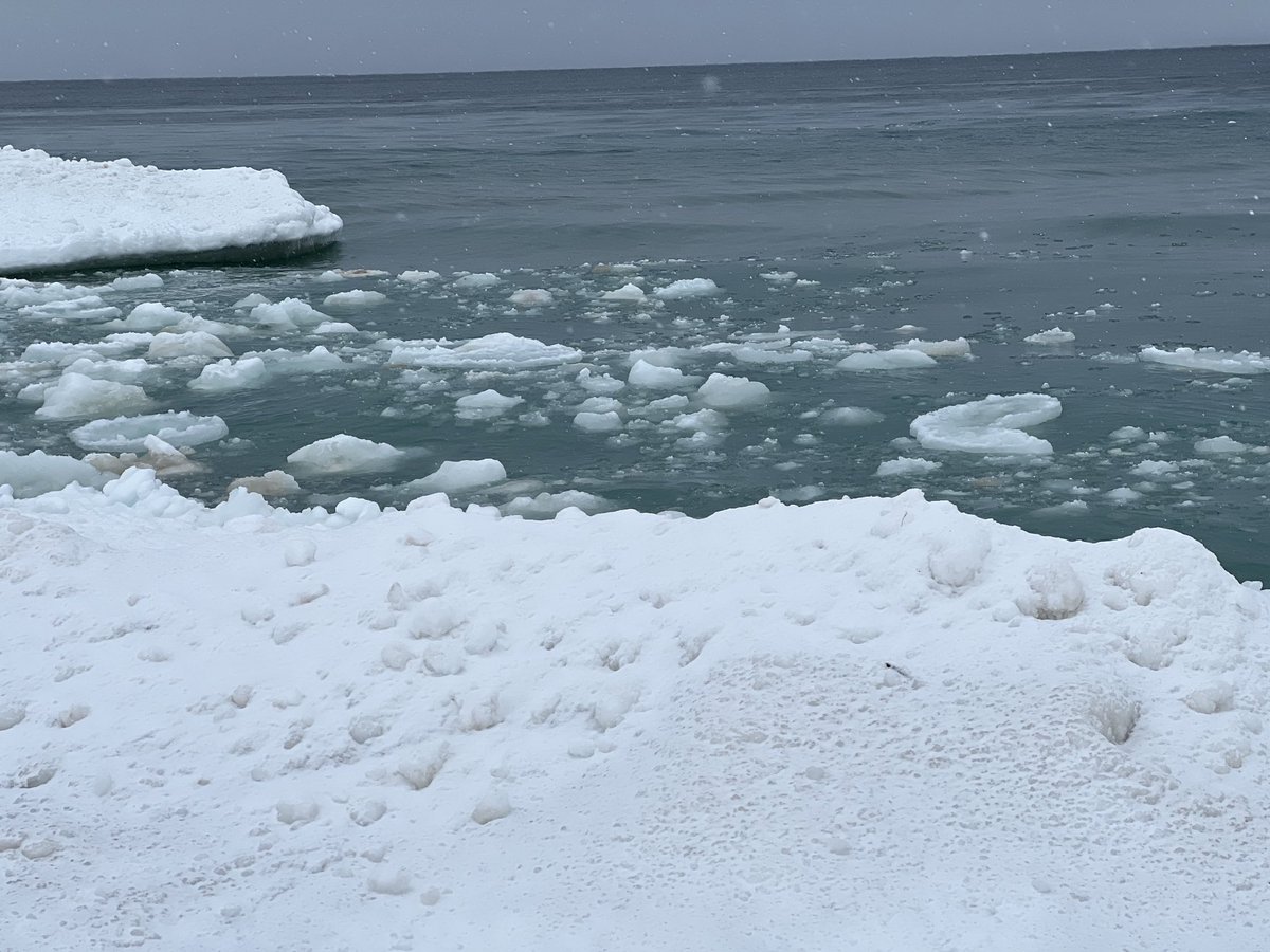 Happy 185th birthday Michigan! Best place to enjoy all seasons! #PureMichigan #PancakeIce #IceBalls #LakeMichigan ❄️