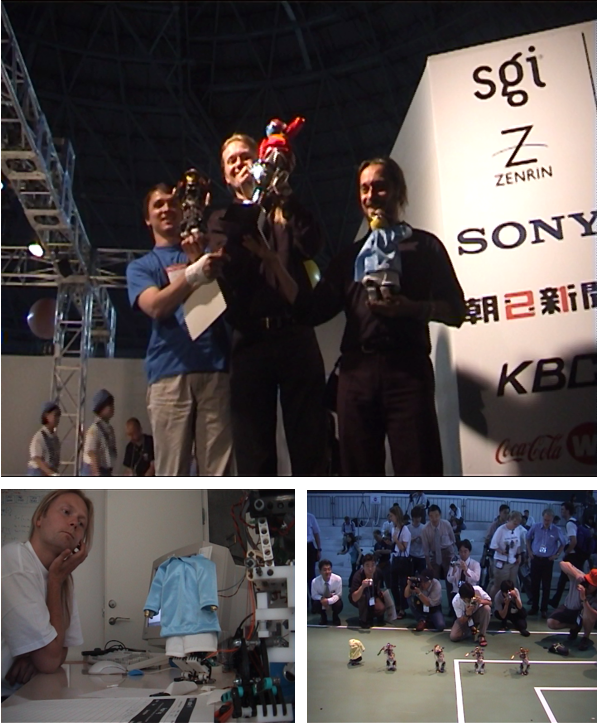 Henrik Hautop Lund (@roboprofessor1) on Twitter photo In Radio4 talking about our world championship win in robot soccer in FIRA and RoboCup 2002 in South Korea & Japan - here with our small humanoids. #robotsoccer #robocup #AI #robot #humanoid #playware #Fukuoka In Radio4 talking about our world championship win in robot soccer in FIRA and RoboCup 2002 in South Korea & Japan - here with our small humanoids. #robotsoccer #robocup #AI #robot #humanoid #playware #Fukuoka