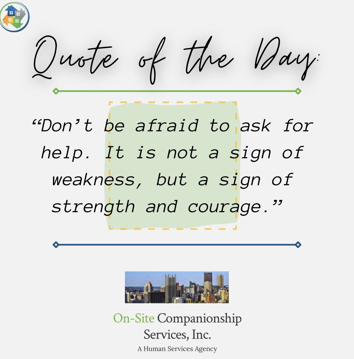 Quote of the Day

•

#pittsburgh #pittsburghmentalhealth #pahealth #mentalhealthawareness #mentalillness #inspirationalquotes #explorepage #explore #pittsburghbusiness #mentalhealthawareness #mentalhealth #healthcare #healthcareadministration #pittsburghjobs #pittsburgh