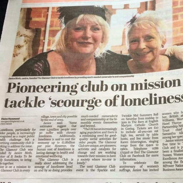 Delighted to contribute to @Worthing_Herald on their series on loneliness in our communities. Billions of people suffer from loneliness and loneliness caused by social isolation. We are ending this in a spectacular way. Come join us? @Promedica24WS @EndLonelinessUK