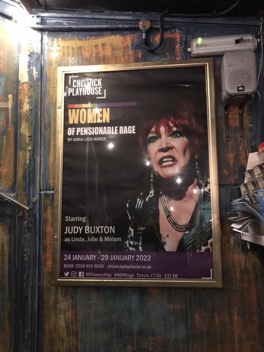 SAVAGESLondon's tweet photo. And tonight we’re @ChiswickPlay to see our wonderful client @JudyBuxton7 in Women of Pensionable Rage! Cannot wait! #WOPRage https://t.co/yI3uQPeyHC