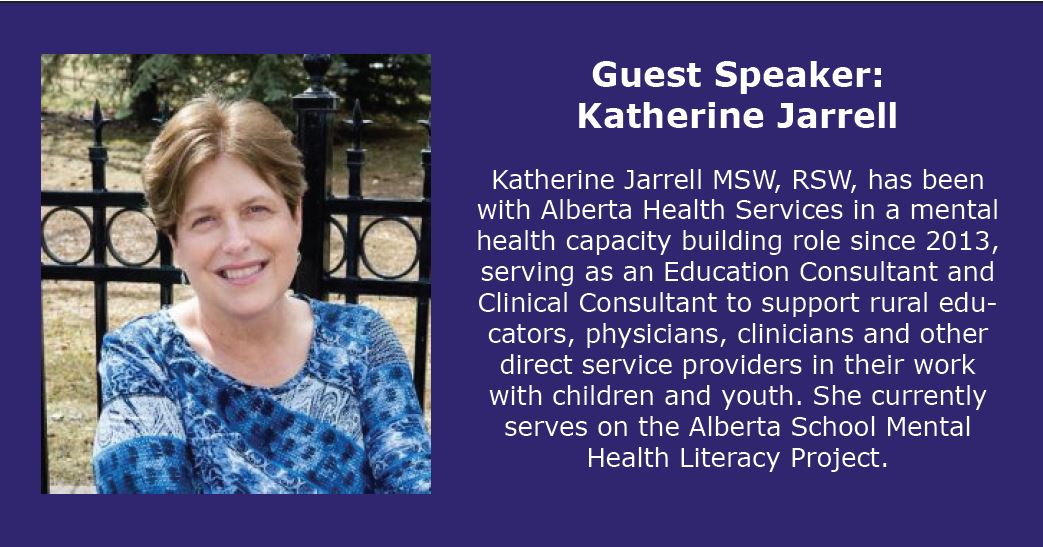 Parents &amp; Caregivers! Join us TONIGHT from 6:30-7:30 for a session on #mentalhealth in children &amp; youth. Katherine Jarrell of #AlbertaHealthServices will share info &amp; strategies to support mental wellness in your children.
Watch virtually on YouTube: bit.ly/3rtg3JB