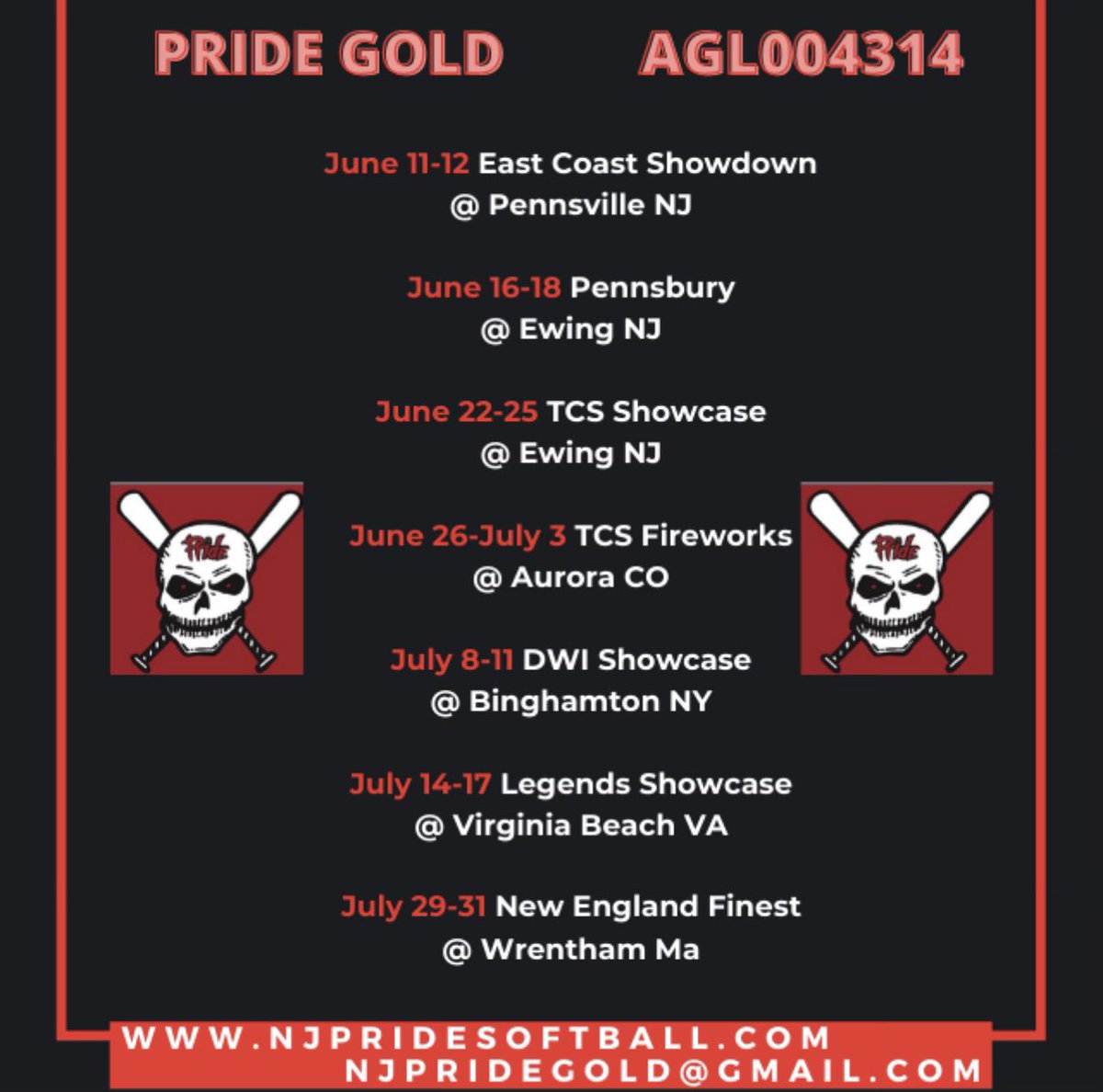 NJ Pride Softball (@njpridegold) on Twitter photo Pride Gold Scheudle 2022 @PrideCoachGriff @Los_Stuff <a href="/CoachDeGe/">Nicholas DeGennaro</a> <a href="/Philip_Alagia/">Philip Alagia</a> #softball #pride #playthebest Pride Gold Scheudle 2022 @PrideCoachGriff @Los_Stuff <a href="/CoachDeGe/">Nicholas DeGennaro</a> <a href="/Philip_Alagia/">Philip Alagia</a> #softball #pride #playthebest