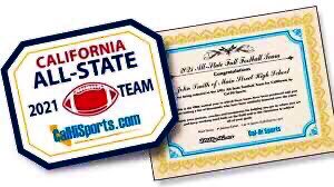 capofootball's tweet photo. Congratulations to our LB @JacksonSievers for being named ALL STATE (1st Team Defense) by @CalHiSports!! Jacko led the state in tackles after 11 games as a sophomore. He will be a four year starter and hold multiple school records by the time he finishes at Capo. #WeAreCV 🐯🌴 https://t.co/KMAFOTfeCd