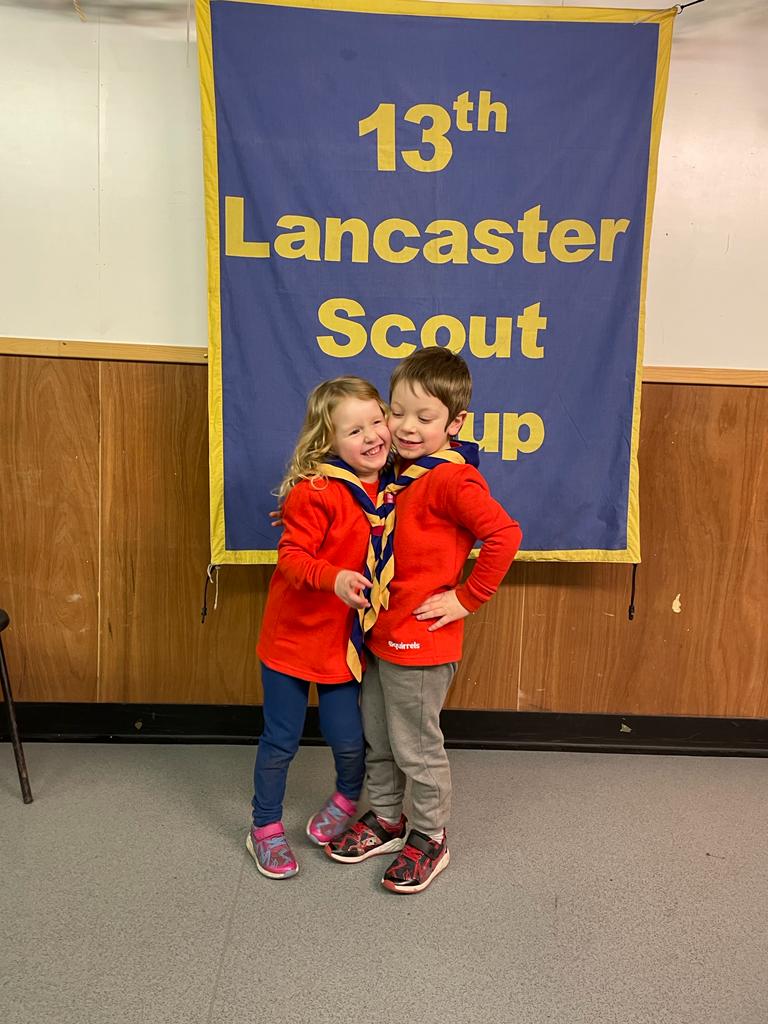 jojoclaridge's tweet image. Now officially a #squirrel 🐿️ #scoutingadventure #startthemyoung #13thlancasterscouts #firstinlancashire #teamsquirrels #besties