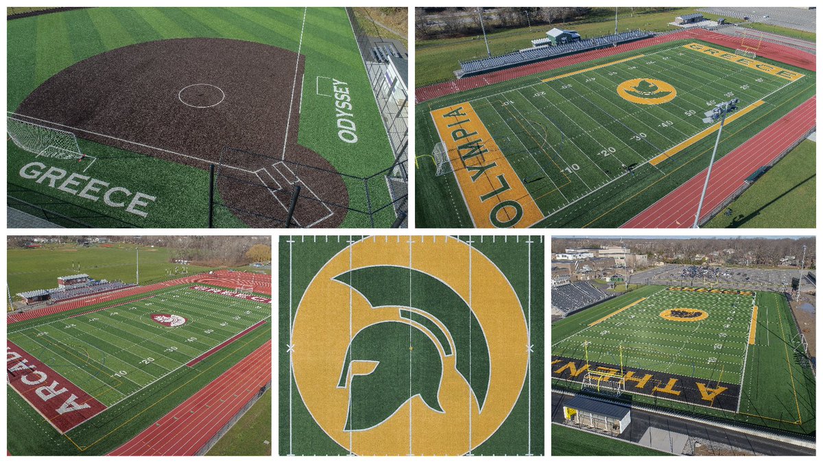 FieldTurf's tweet photo. One of our largest projects in New York State ๐๐ผ. With our friends at @ChenangoContrax, we helped deliver 9 new @FieldTurf fields for @GreeceCentral, purchased through the @SmartBuyCoop program.
https://t.co/SOzNnUW4ne
#officialfieldturfpartner #artificialturf #athletics https://t.co/BZ237KNTO5